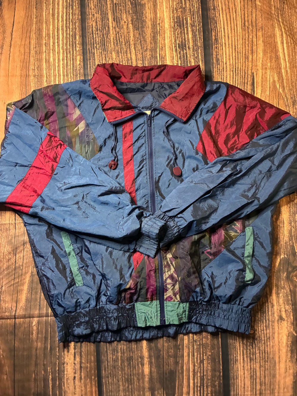 Vintage Westside Connection Blue Colorblock Windbreaker Jacket